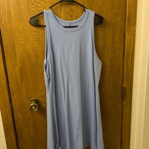 Sleeveless Blue Dress
